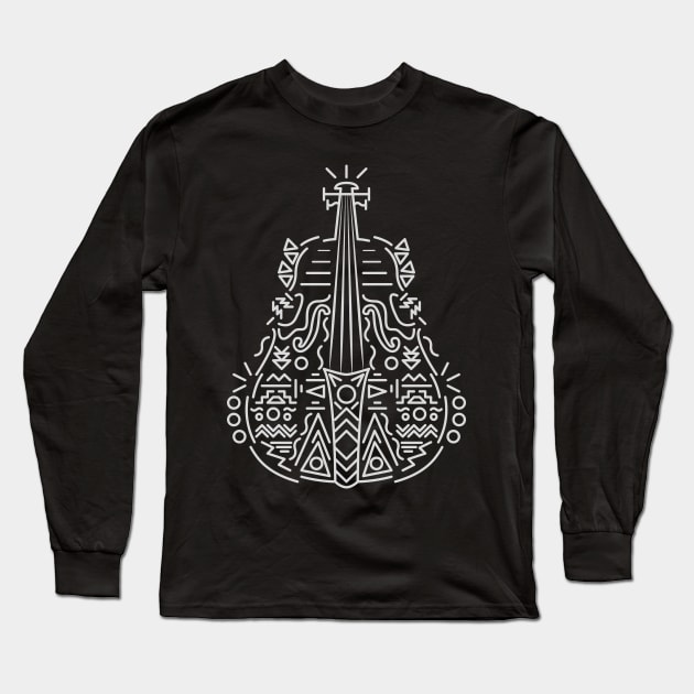 Cello Lines Long Sleeve T-Shirt by JDP Designs